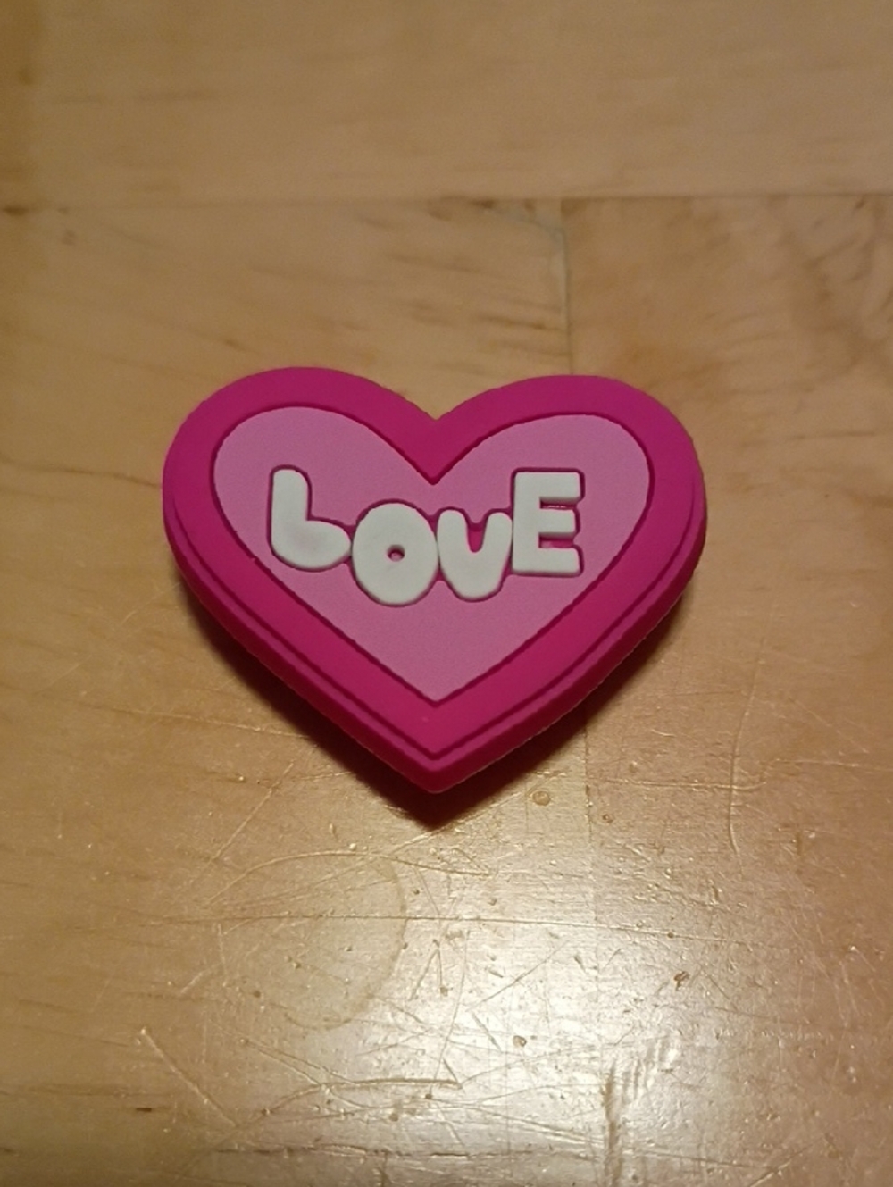 10 for $10 Jibbitz Croc Charms - Pink LOVE Heart - New Shoe Charms
